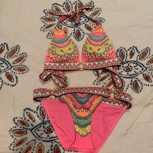 Victoria Secret Neon Paisley Bikini